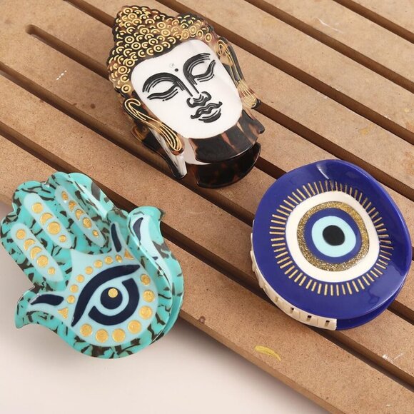 Evil Eye Hair Claw Acetate Hair Clip Gift for Women Stylish Hair Accessory main image 7